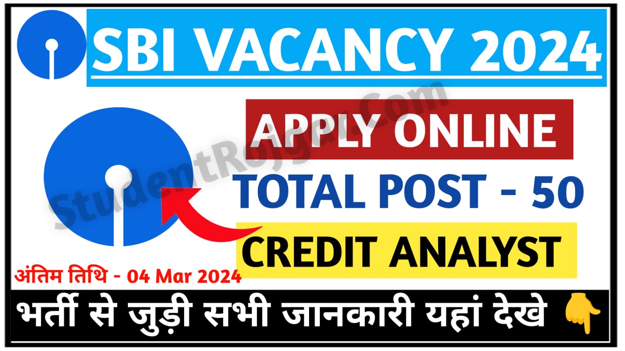 SBI Vacancy 2024 Apply Online