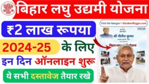 Bihar Laghu Udyami Yojana 2025 Online Apply