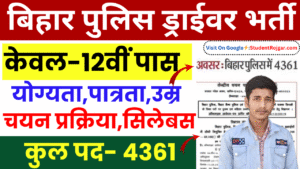 Bihar Police Driver Recruitment 2025