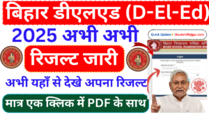 Bihar Deled Result 2025