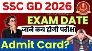 SSC GD Admit Card 2026