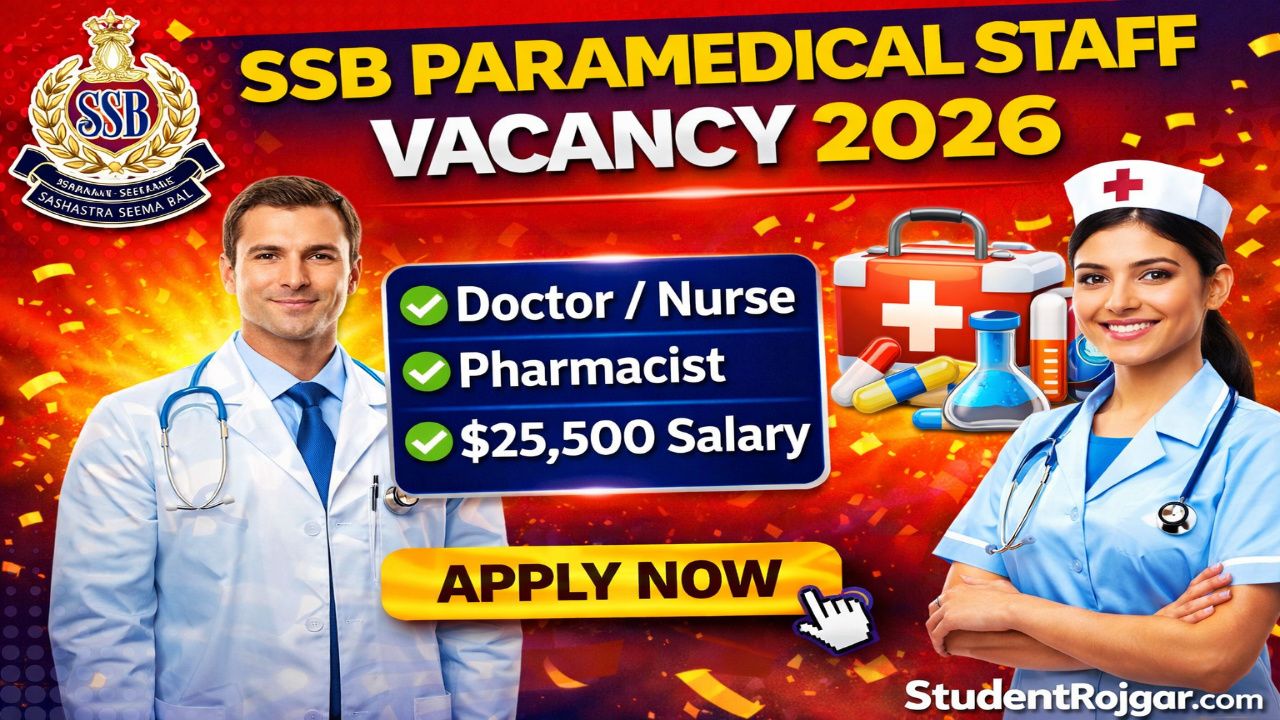 SSB Paramedical Staff Vacancy 2026