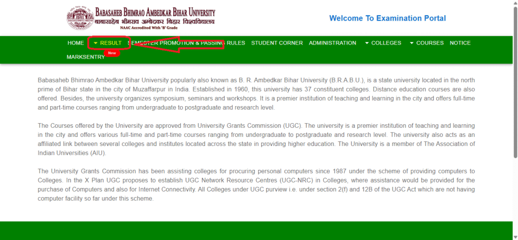 Brabu Result 2023-27 Semester 4