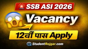 SSB ASI Vacancy 2026