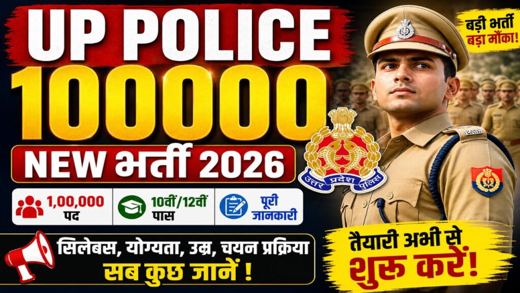 UP Police 100000 New Bharti 2026