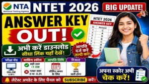 NTA NTET Answer Key 2026