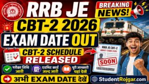 RRB JE CBT-2 Exam Date 2026