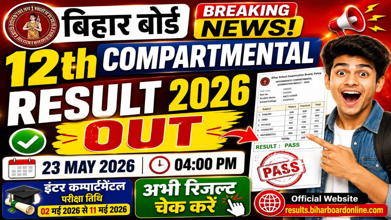 Bihar Board 12th Compartmental Result 2026