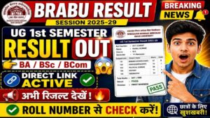 BRABU UG 1st Semester Result 2025-29