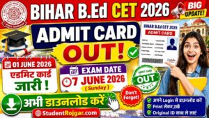 Bihar B.Ed Admit Card 2026
