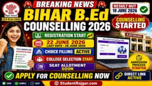 Bihar BEd Counselling 2026