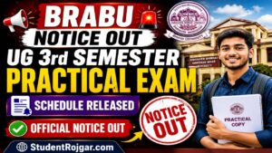 BRABU UG 3rd Semester Practical Exam 2026