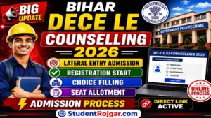 Bihar DECE LE Counselling 2026