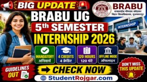 BRABU UG Semester 5 Internship 2026
