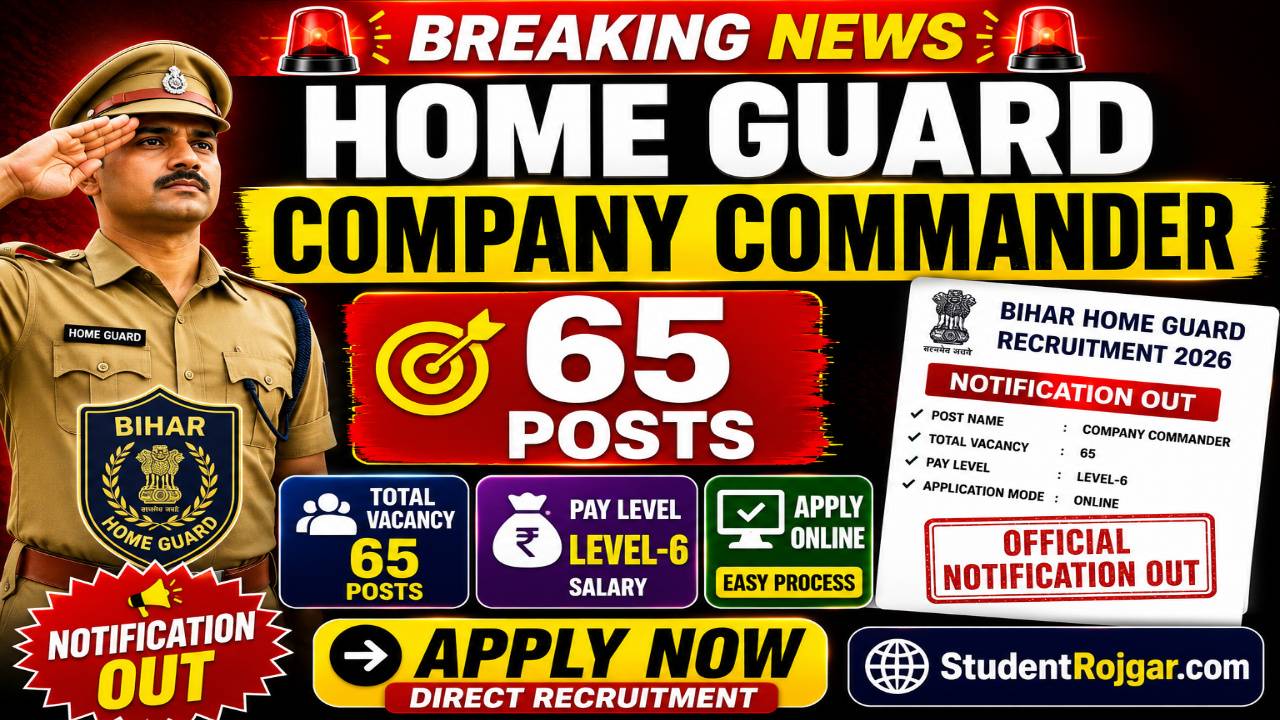 Bihar Home Guard Company Commander Recruitment 2026