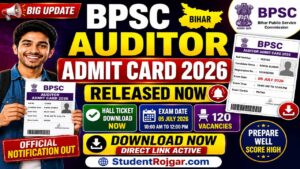 Bihar BPSC Auditor Admit Card 2026