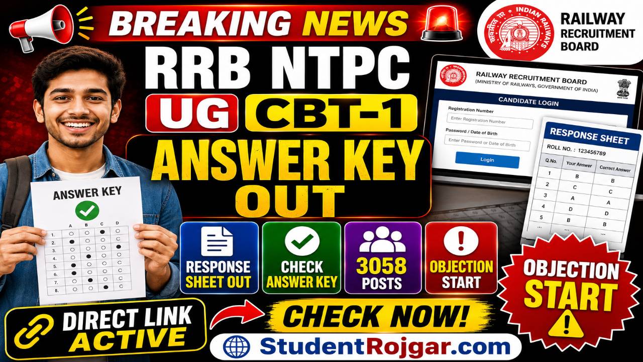 RRB NTPC UG Answer Key 2026