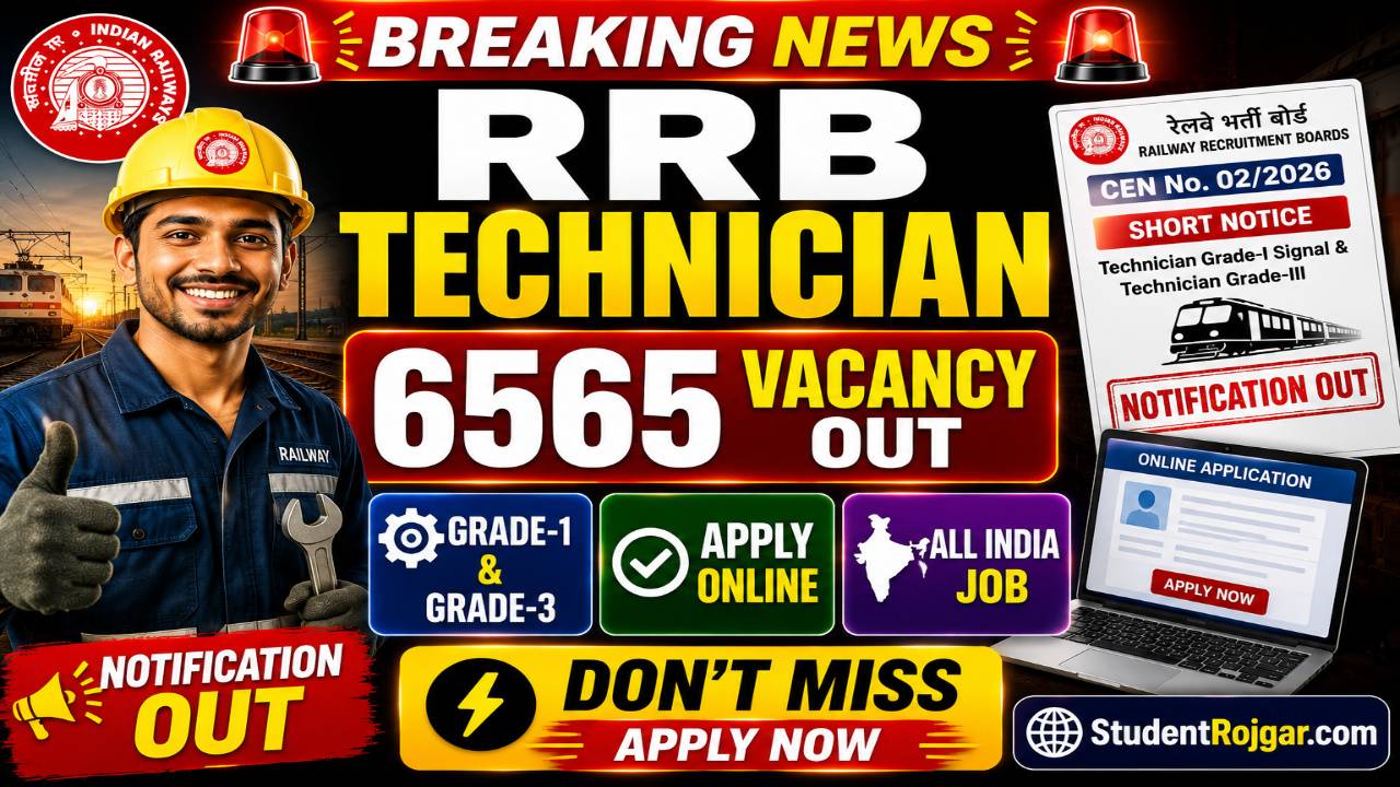 RRB Technician Recruitment 2026