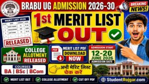 BRABU UG 1st Merit List 2026
