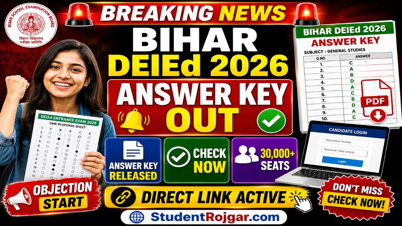 Bihar DElEd Answer Key 2026