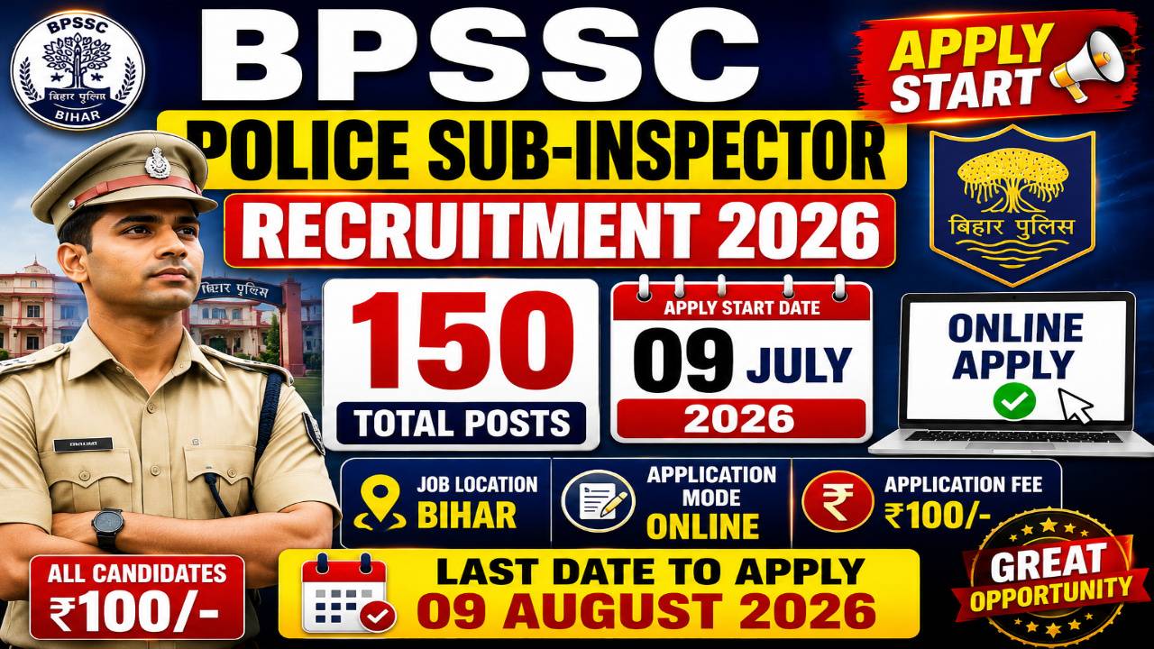 BPSSC Police Sub-Inspector Recruitment 2026